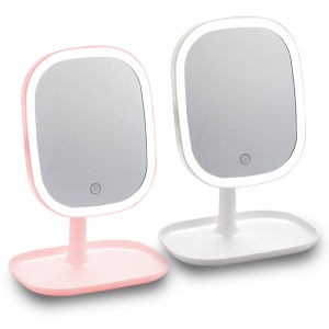 [모가비] 충전식 LED 조명 화장 탁상 거울 MOG-105